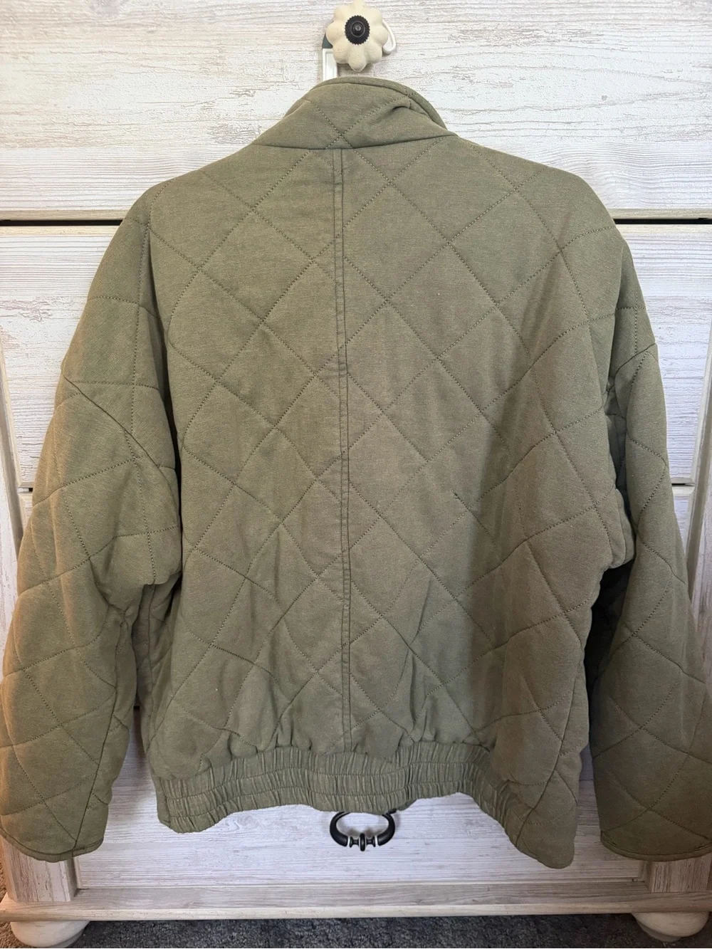 Bagatelle Quilted Olive Green Women’s Jacket